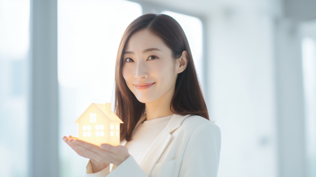 不動産投資を思案している女性