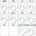 カケラがどんな感じの顔するか練習