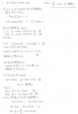 未使用　東北大入試オープン　2019年度第1回　国数英　解答解説付 東北大学2019年理系第6問：独学用に深〜く解説（解説ノート付き