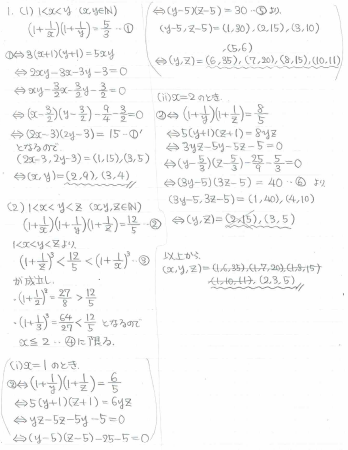 平成の一橋数学 2011年 - ちょぴん先生の数学部屋