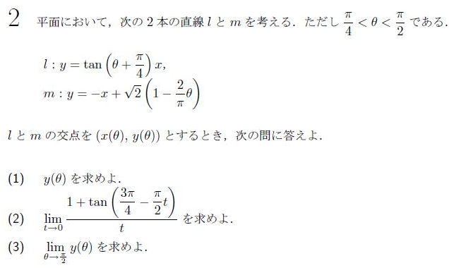 平成の北大理系数学 -1995年- - ちょぴん先生の数学部屋
