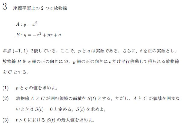 平成の東大文系数学 2016年 - ちょぴん先生の数学部屋
