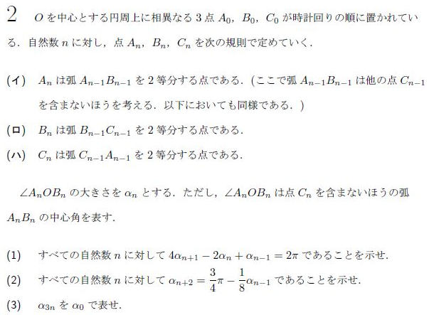 平成の京大理系後期数学 -1995年- - ちょぴん先生の数学部屋