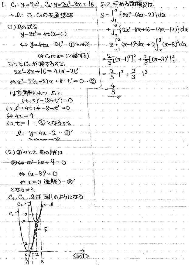 2024年度 九大文系数学 解いてみました。 - ちょぴん先生の数学部屋
