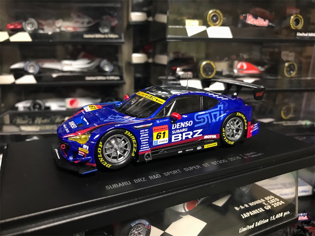 ミニカー EBBRO SUPER GT 2016 SUBARU BRZ SUBARU BRZ R&D SPORT (2016) - バンドーン推しを拗らせた人のミニカー徒然
