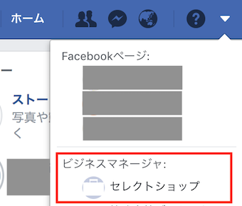 facebookビジネスマネージャ