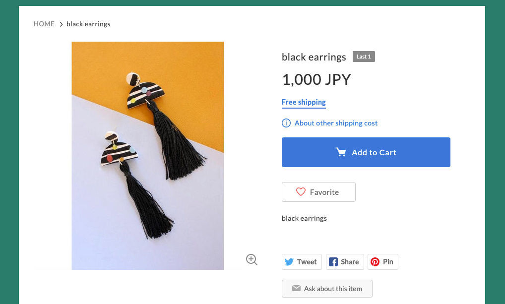 英語対応のショップ例