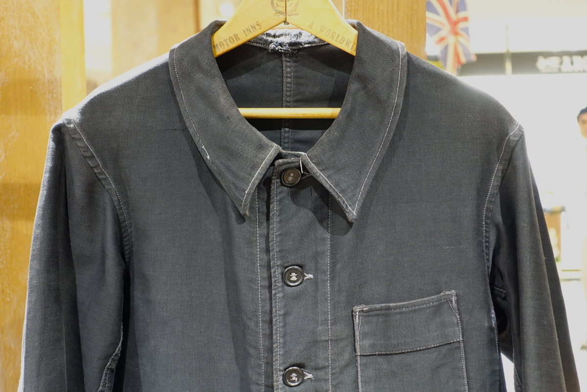 0*2様 ブラックモールスキンジャケット 1940s Black Moleskin Jacket - STRAY SHEEP YURAKUCHO BLOG