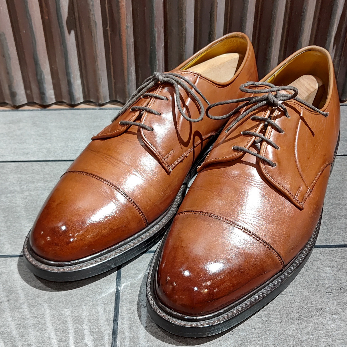 グレンソン　フッドマスター7ハーフとモレスキー　シボ革ウィングチップ　7ハーフ Berwick1707 | ウイングチップ シボ革 | 5544CCDABK – バー