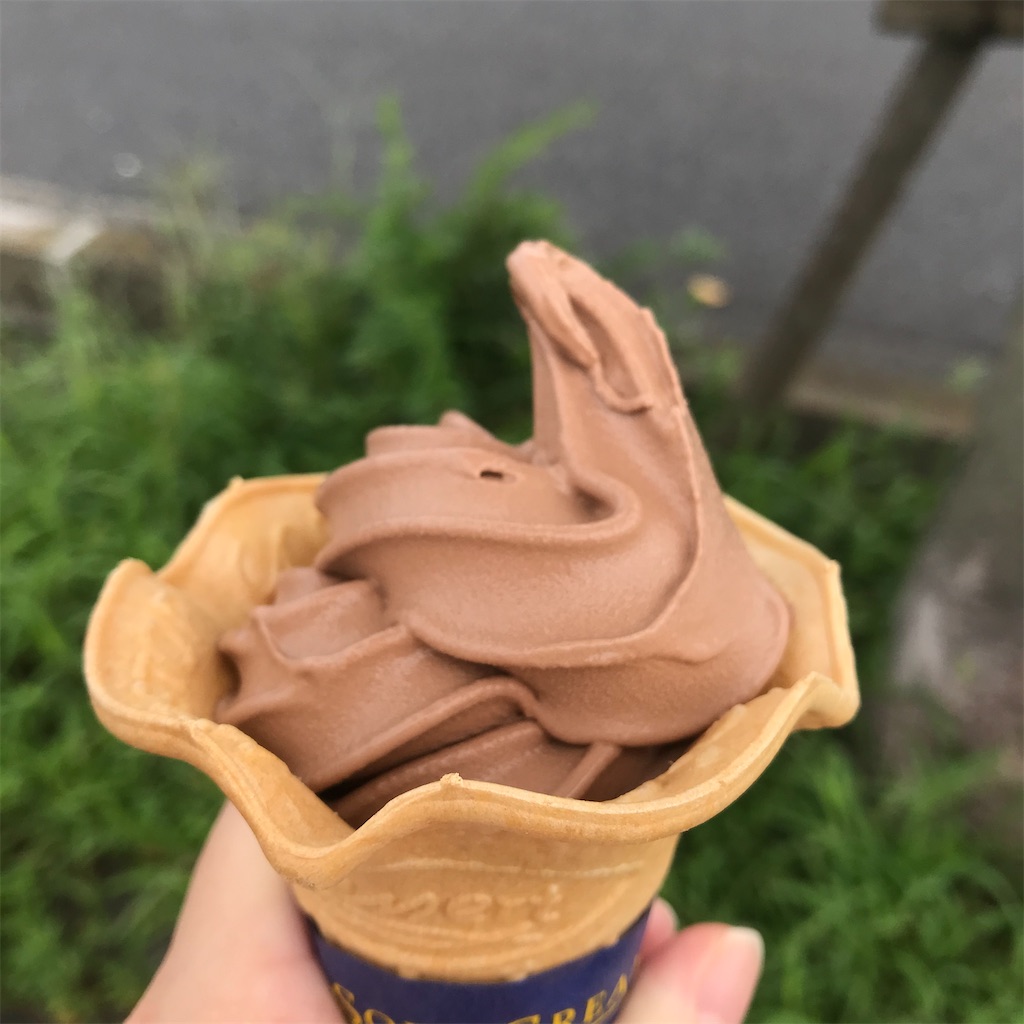 ミニストップ 初代ベルギーチョコソフト 感想ブログ