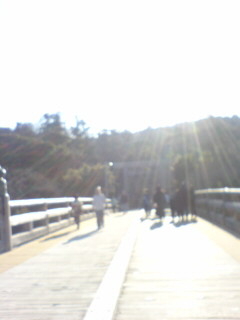 1月29日、伊勢神宮・内宮の橋