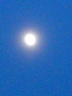 5月11日、おぼろげな月