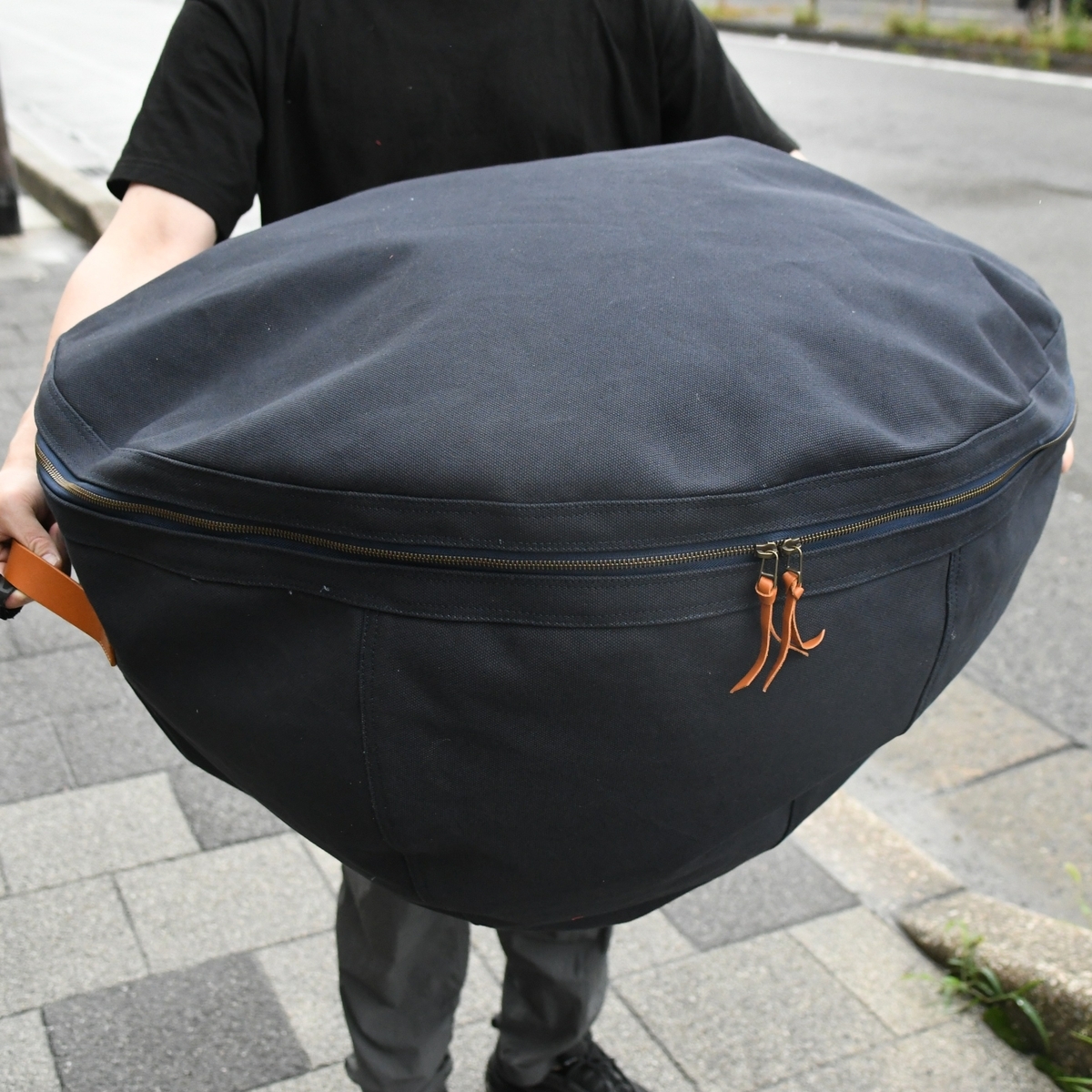 ４号帆布でティンパニーケースをオーダー製作