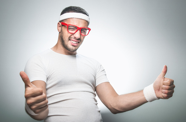 Funny sport man