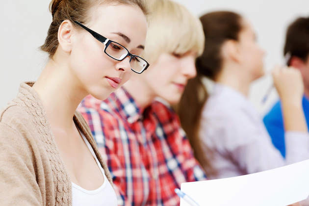 Students at lesson