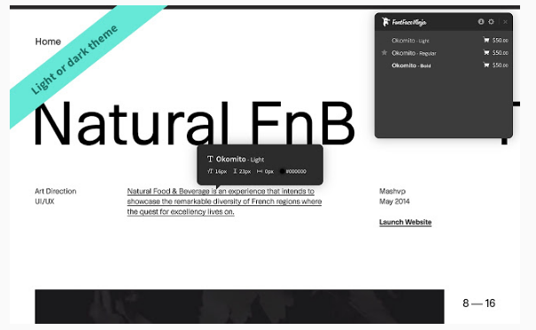 サイトで使用されているフォントを調べるchrome拡張機能 Fontface Ninja プログラミング未経験者の備忘録