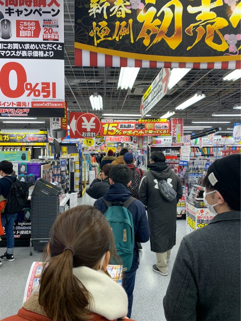ヨドバシ仙台初売り 整理券や店内の購入までの流れ 5万円のノートpc福箱の中身公開 Hiikoのまいにち Sendai
