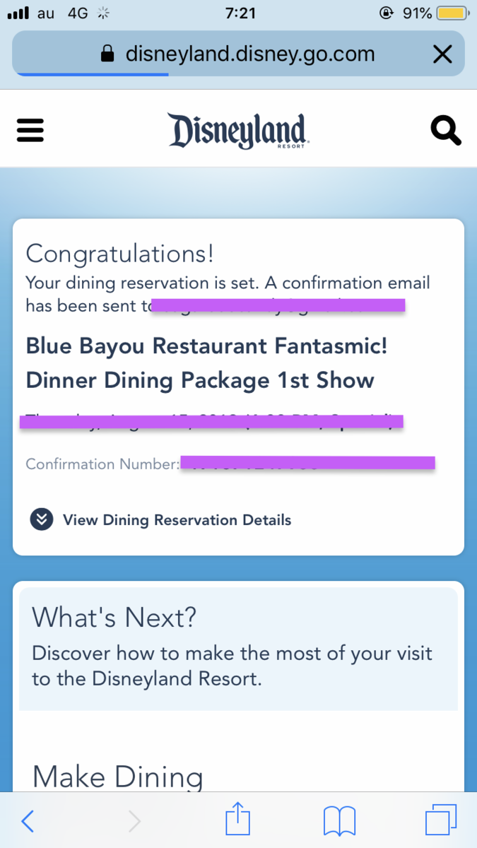 Dlr アナハイムディズニー60日前のレストラン予約完了 方法は 準備編 My Disney Experience