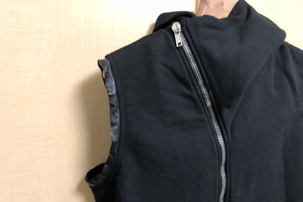 Rick Owens ノースリーブ　パーカー　16ss Rick Owens DRKSHDWノースリーブパーカーの芸術的な佇まいに