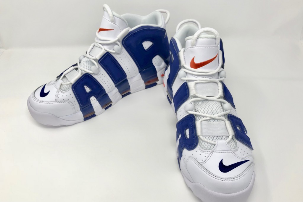 モアテンニックス】NIKE AIR MORE UPTEMPO 96 white/deep royal blue