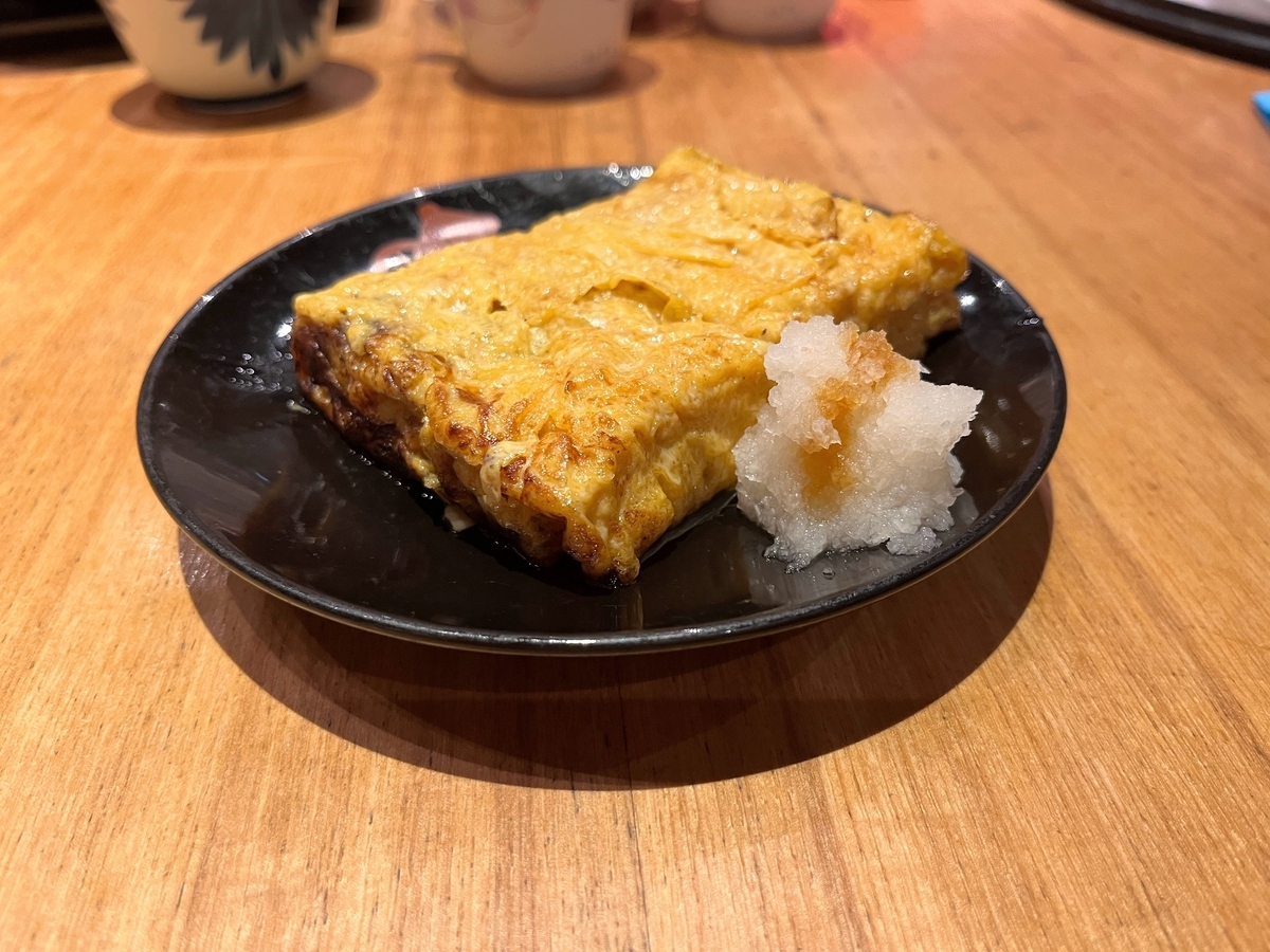 絶対頼む吹上庵の卵焼き