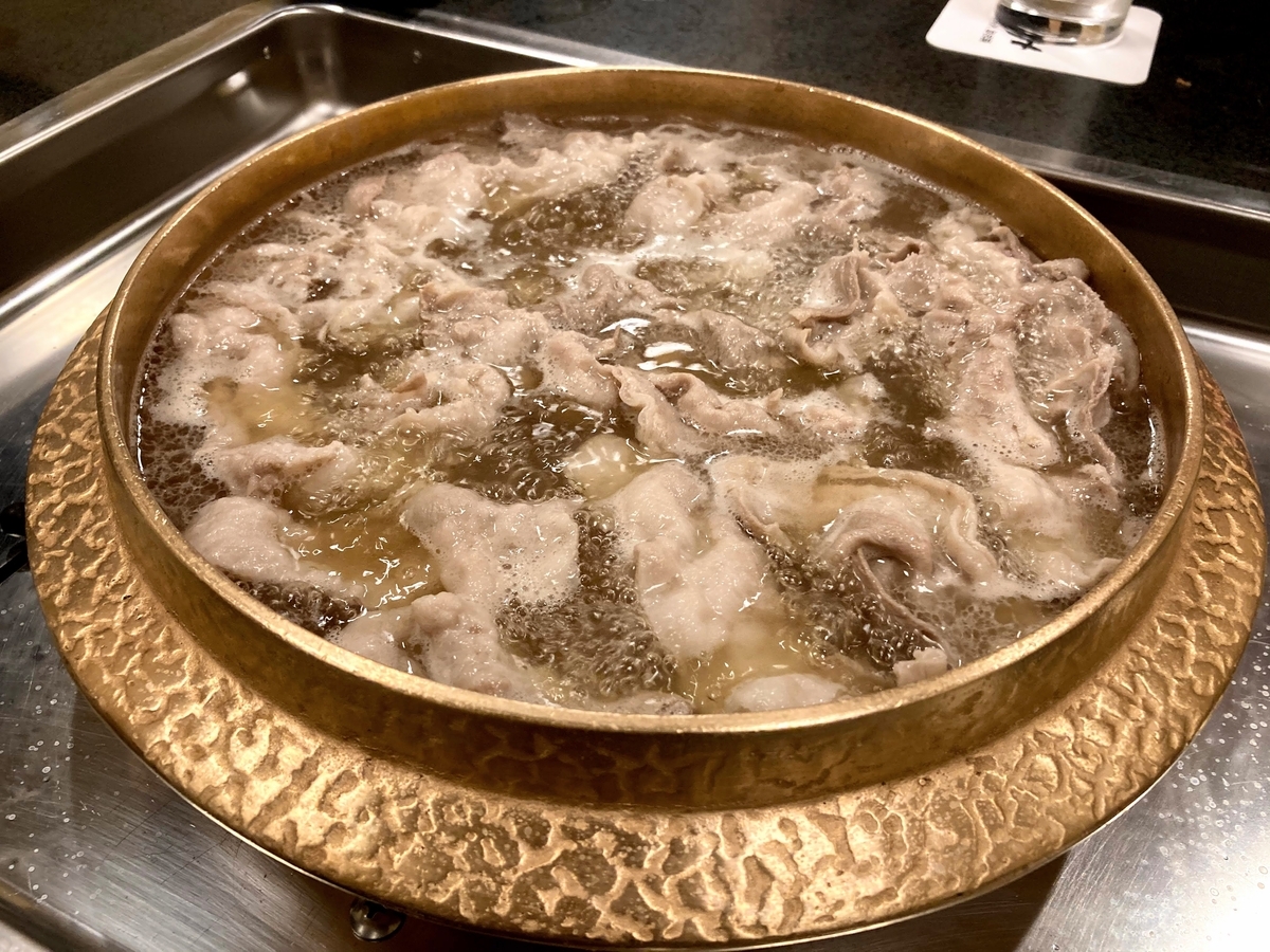 しゃぶしゃぶ。おいしかったです!