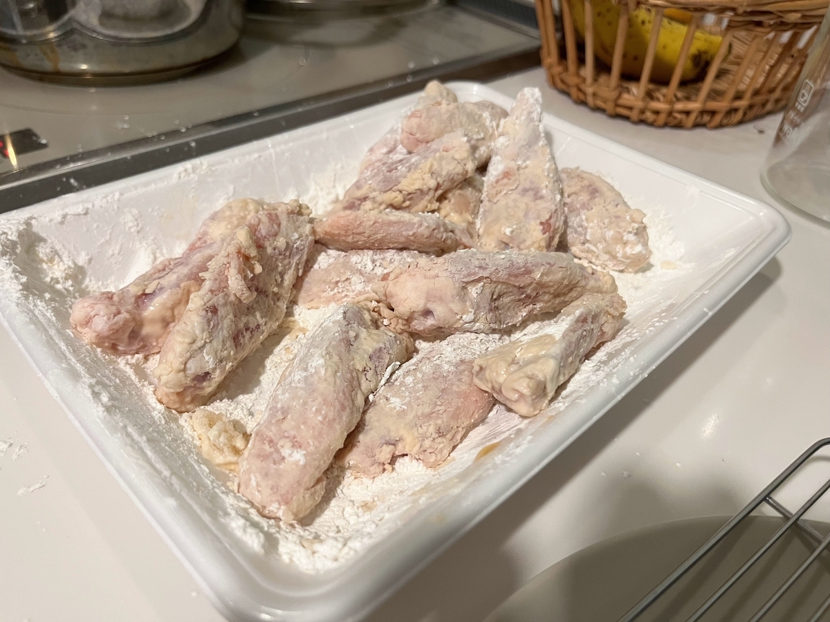 タピオカ澱粉と小麦粉１：１