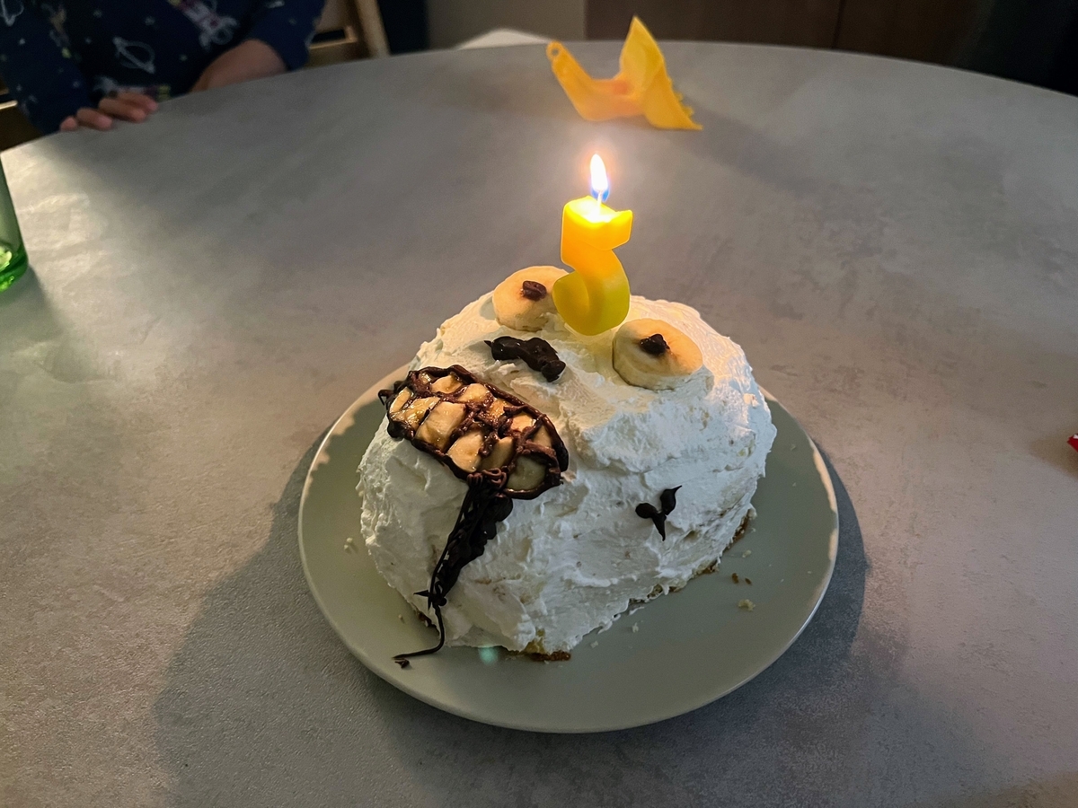 手作り骸骨ケーキ