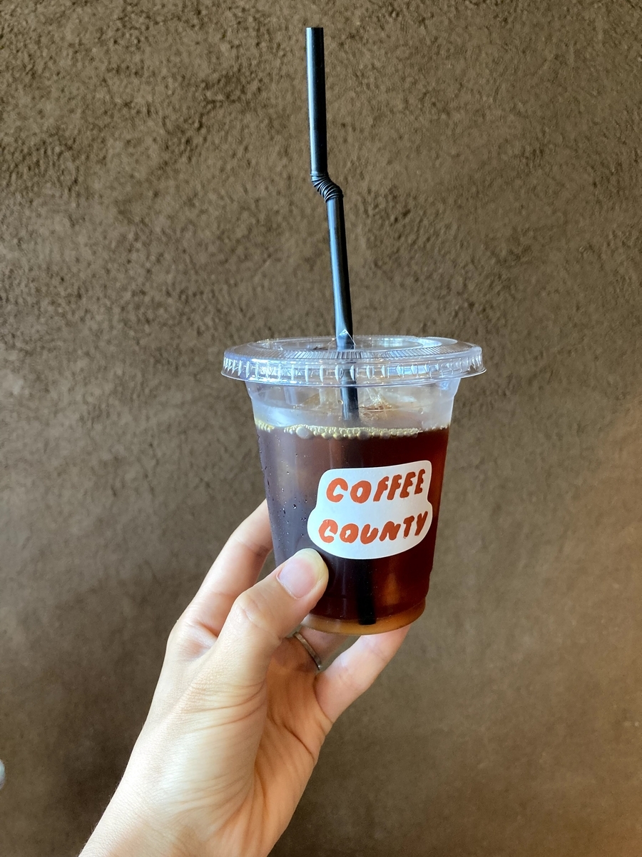 coffee countyのアイスコーヒー