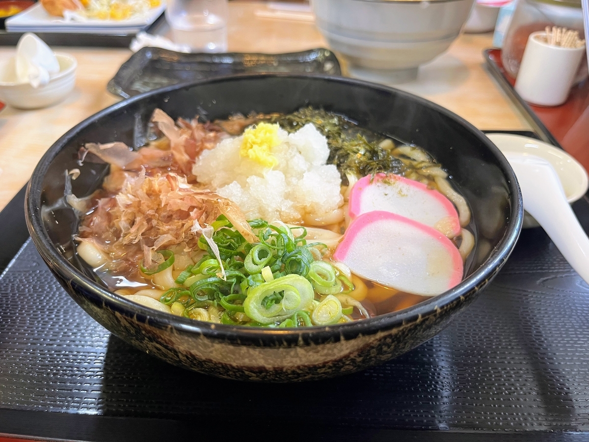 おろしうどんを食べました