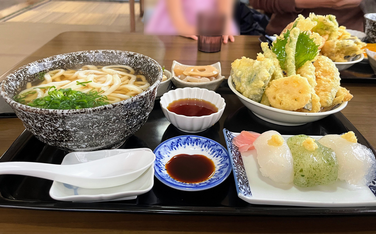 野菜天ぷら御膳、1300円