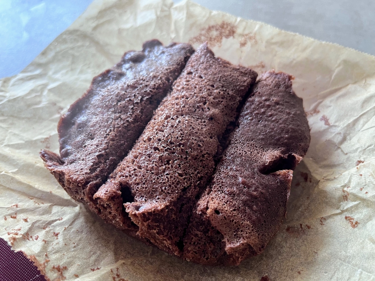 ココアの蒸しパンを作りました