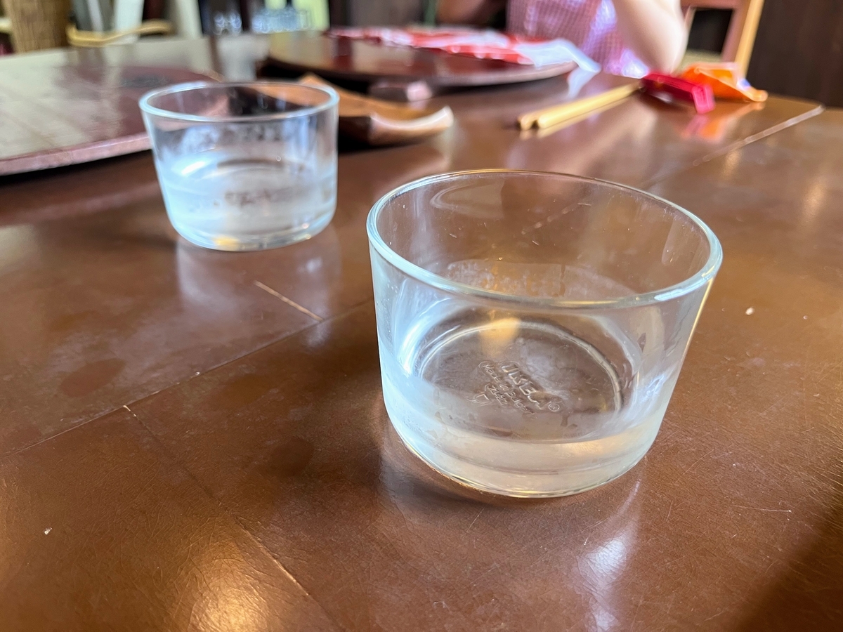 とくまる食堂のお水は湧水を使っているそうでした。うまい