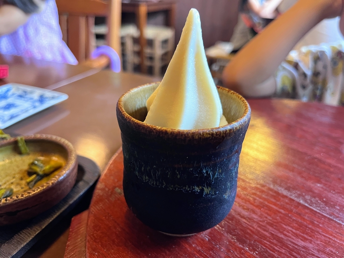 豆乳ソフトがついてました