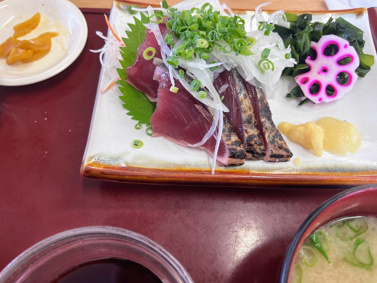 かつおのたたきが本当においしかったです