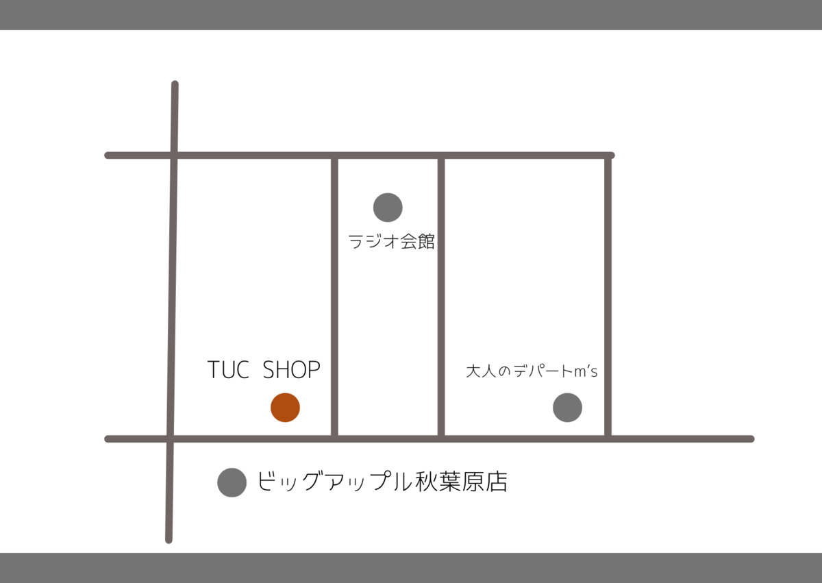 秋葉原TUCSHOPマップ