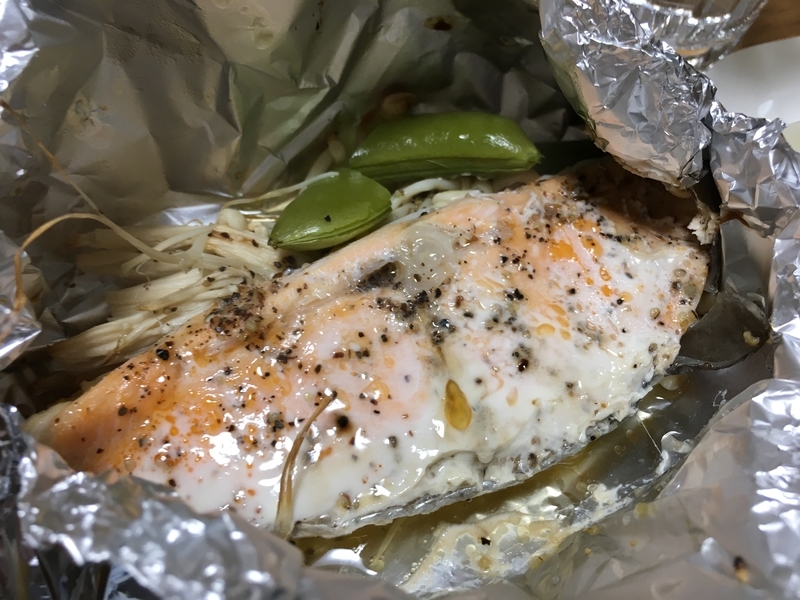 オーブントースターで鮭のホイル焼き 麺つゆで簡単 肉豆腐 二人暮らしの毎日ごはん
