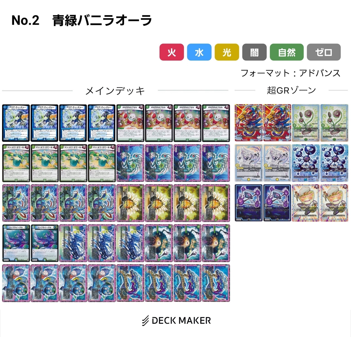バニラデッキレシピ2 青緑バニラオーラ - suketarooの気まぐれ日記