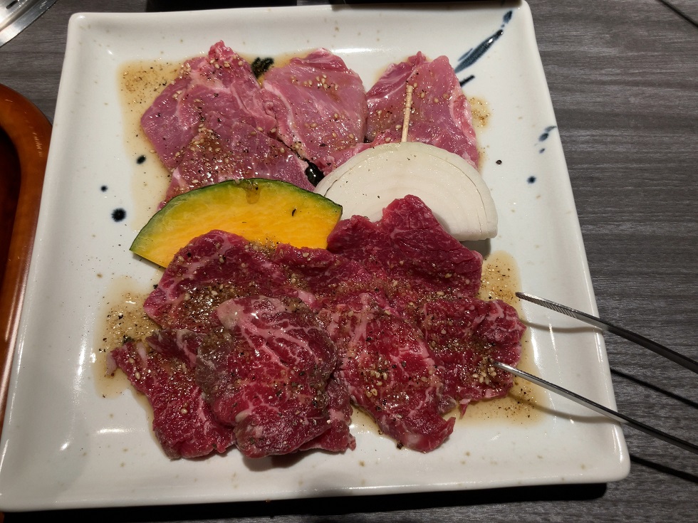 あぶり権十郎の下田ポークと牛カルビの焼肉定食ランチ