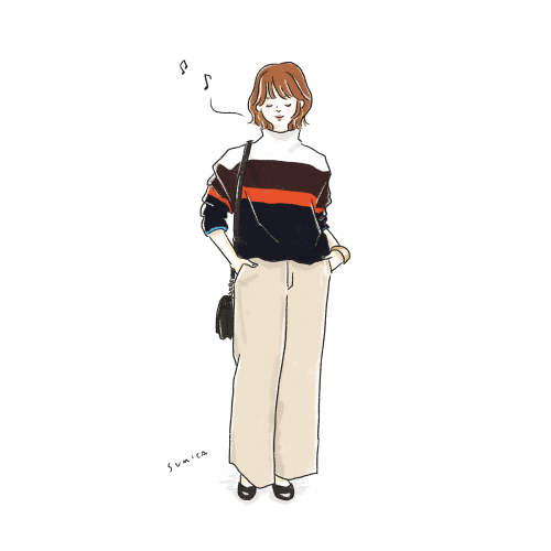 カフェ巡りな女子会コーデ