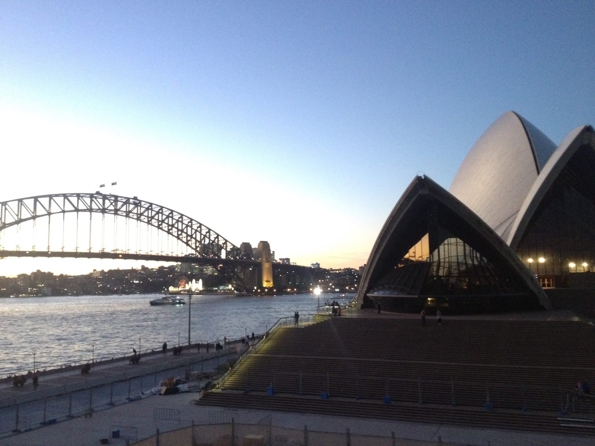 オペラハウスとハーバーブリッジ in Sydney