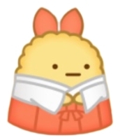 e028えびふらいのしっぽえび巫女風