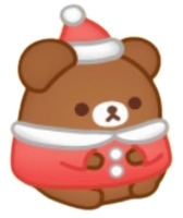 e065チャイロイコグマサンタ風