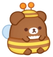 e077チャイロイコグマみつばち風