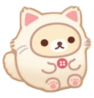 e092コリラックマのんびりネコ風