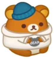 e119リラックマ冬のおでかけ風