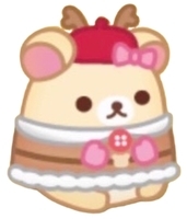 e169コリラックマ 冬のトナカイ風