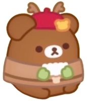 e170チャイロイコグマ 冬のトナカイ風