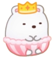 e177 しろくま お祝い風