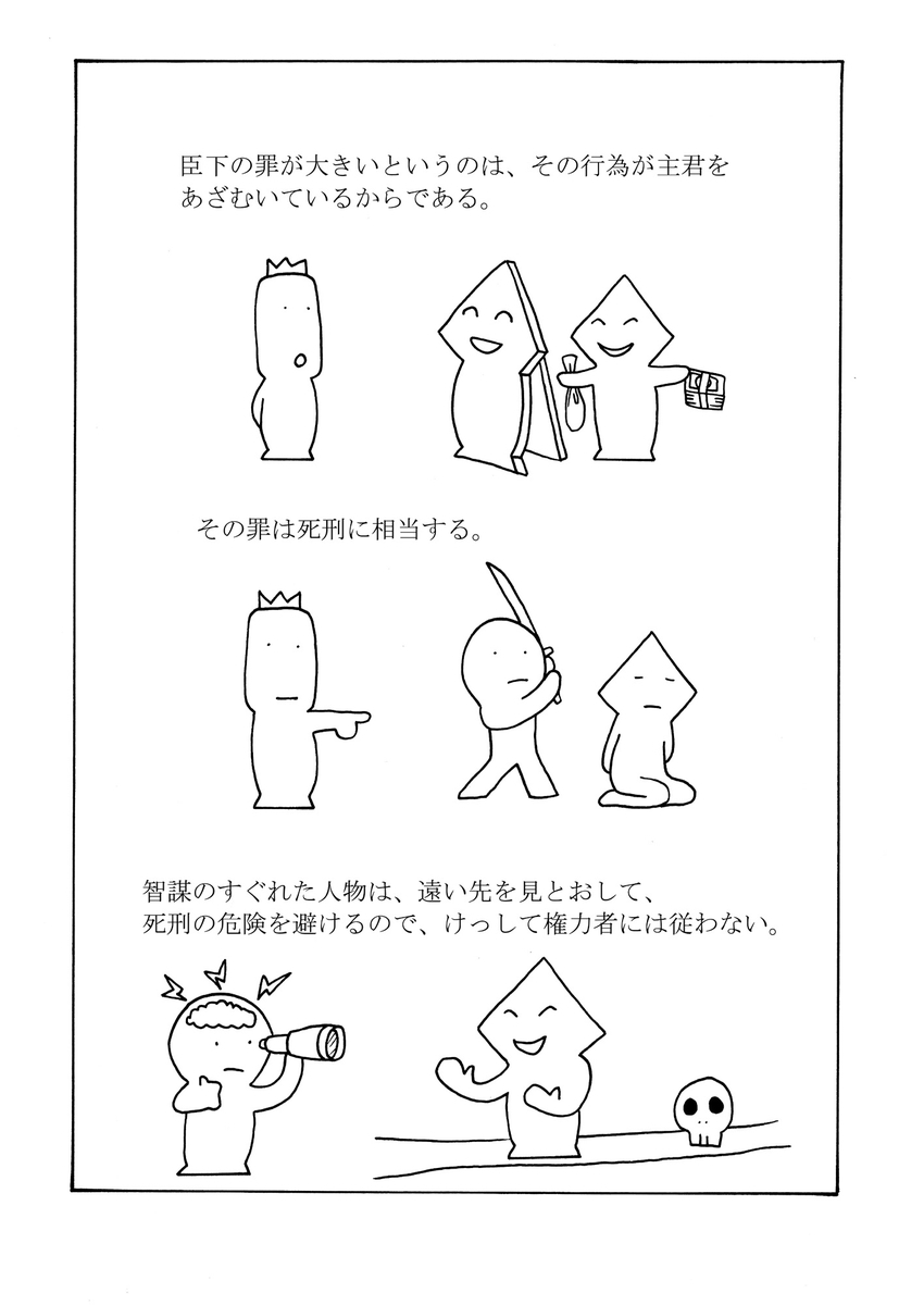 漫画で韓非子 その8 ひとりの憤り 孤憤 第11 6 2 戦い方の探索者